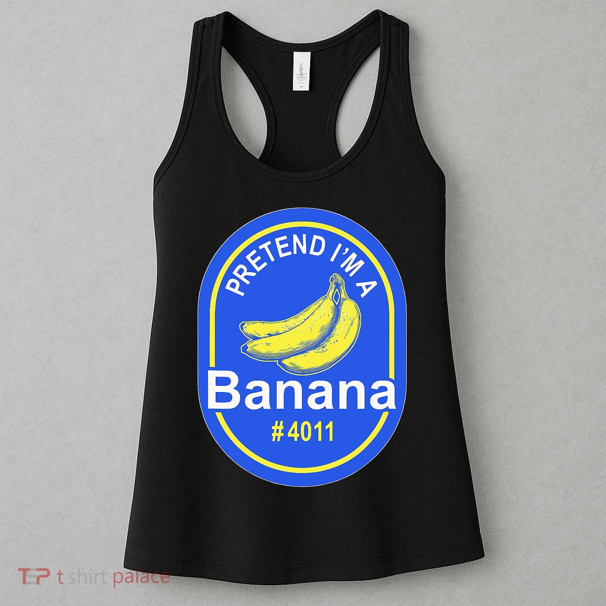 Pretend Im A Banana Lazy Halloween Last Minute Costume Women's Tank Top