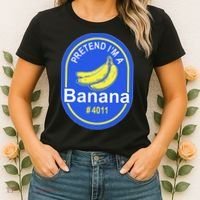 Pretend Im A Banana Lazy Halloween Last Minute Costume Women's T-Shirt thumb 2