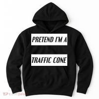Pretend Im A Traffic Cone Costume Easy Halloween Costume Hoodie thumb 0