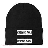 Pretend Im A Traffic Cone Costume Easy Halloween Costume Beanie thumb 0