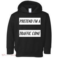 Pretend Im A Traffic Cone Costume Easy Halloween Costume Toddler Hoodie thumb 0