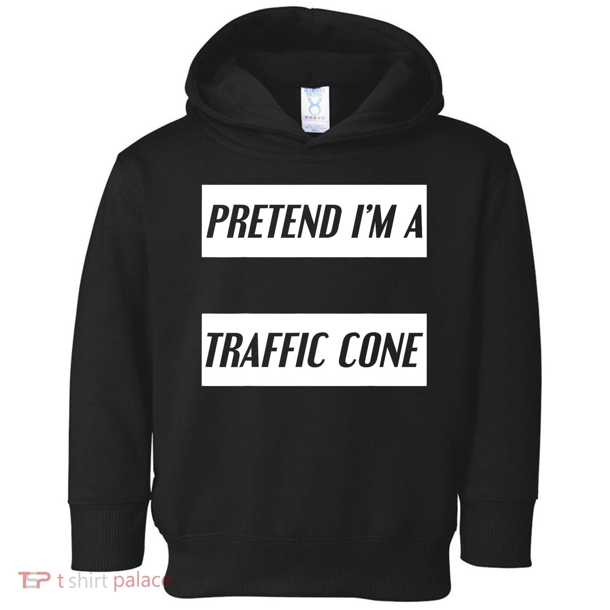 Pretend Im A Traffic Cone Costume Easy Halloween Costume Toddler Hoodie