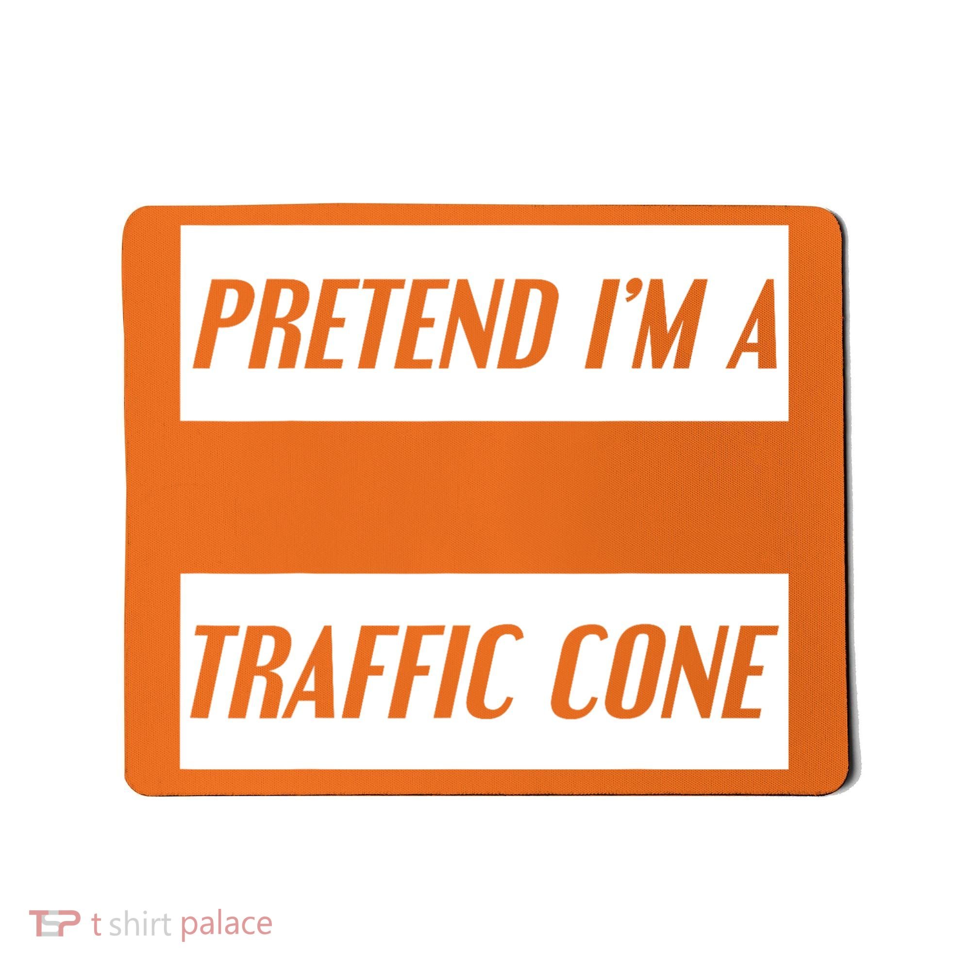 Pretend Im A Traffic Cone Costume Easy Halloween Costume Mousepad