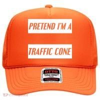 Pretend Im A Traffic Cone Costume Easy Halloween Costume Hat thumb 0