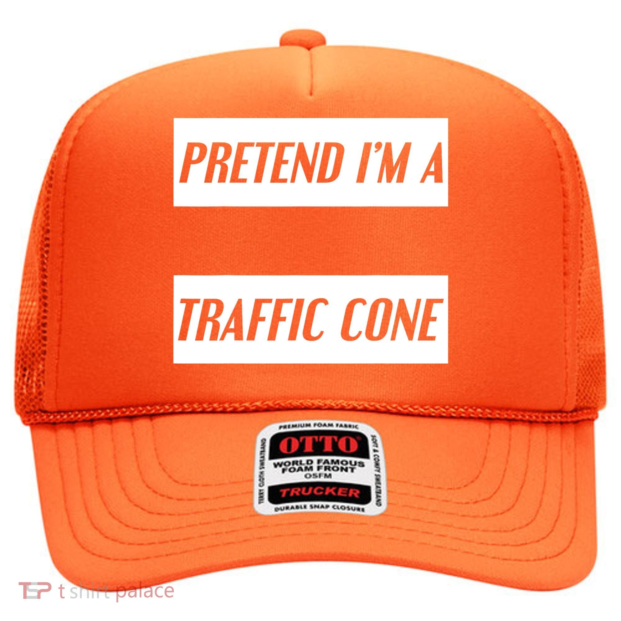 Pretend Im A Traffic Cone Costume Easy Halloween Costume Hat