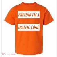 Pretend Im A Traffic Cone Costume Easy Halloween Costume Toddler T-Shirt thumb 0