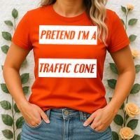 Pretend Im A Traffic Cone Costume Easy Halloween Costume Women's T-Shirt thumb 2