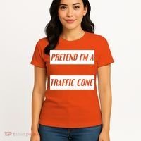 Pretend Im A Traffic Cone Costume Easy Halloween Costume Women's T-Shirt thumb 4
