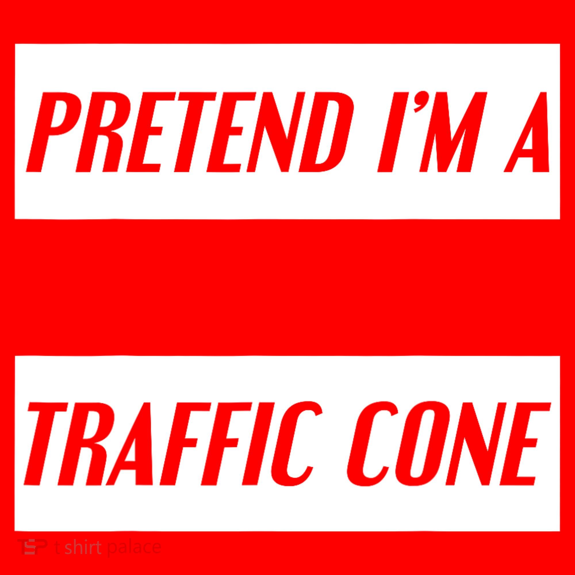 Pretend Im A Traffic Cone Costume Easy Halloween Costume Santa Hat