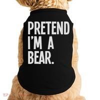 Pretend I'm A Bear Funny Halloween Party Costume Doggie Tank thumb 0