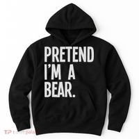 Pretend I'm A Bear Funny Halloween Party Costume Hoodie thumb 0