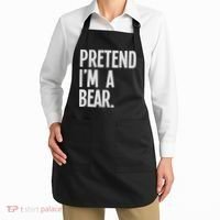 Pretend I'm A Bear Funny Halloween Party Costume Apron thumb 2