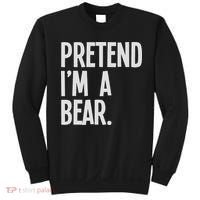 Pretend I'm A Bear Funny Halloween Party Costume Sweatshirt thumb 0
