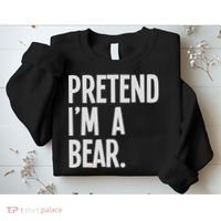 Pretend I'm A Bear Funny Halloween Party Costume Sweatshirt thumb 2