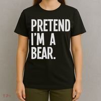 Pretend I'm A Bear Funny Halloween Party Costume T-Shirt thumb 4