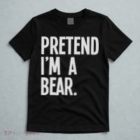 Pretend I'm A Bear Funny Halloween Party Costume T-Shirt thumb 5