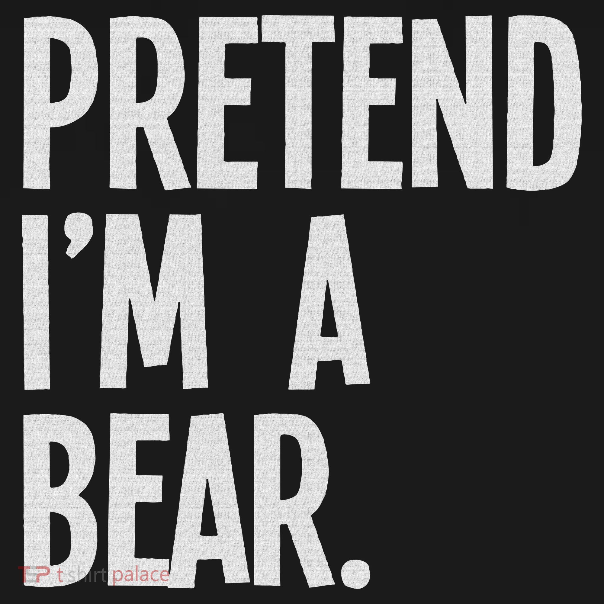 Pretend I'm A Bear Funny Halloween Party Costume Coaster