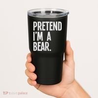 Pretend I'm A Bear Funny Halloween Party Costume Tumbler thumb 2