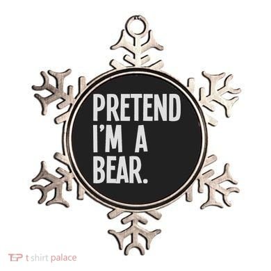 Pretend I'm A Bear Funny Halloween Party Costume Ornament
