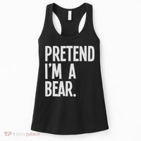 Pretend I'm A Bear Funny Halloween Party Costume Women's Tank Top thumb 0
