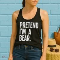 Pretend I'm A Bear Funny Halloween Party Costume Women's Tank Top thumb 2