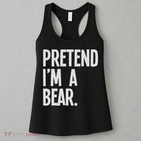 Pretend I'm A Bear Funny Halloween Party Costume Women's Tank Top thumb 3