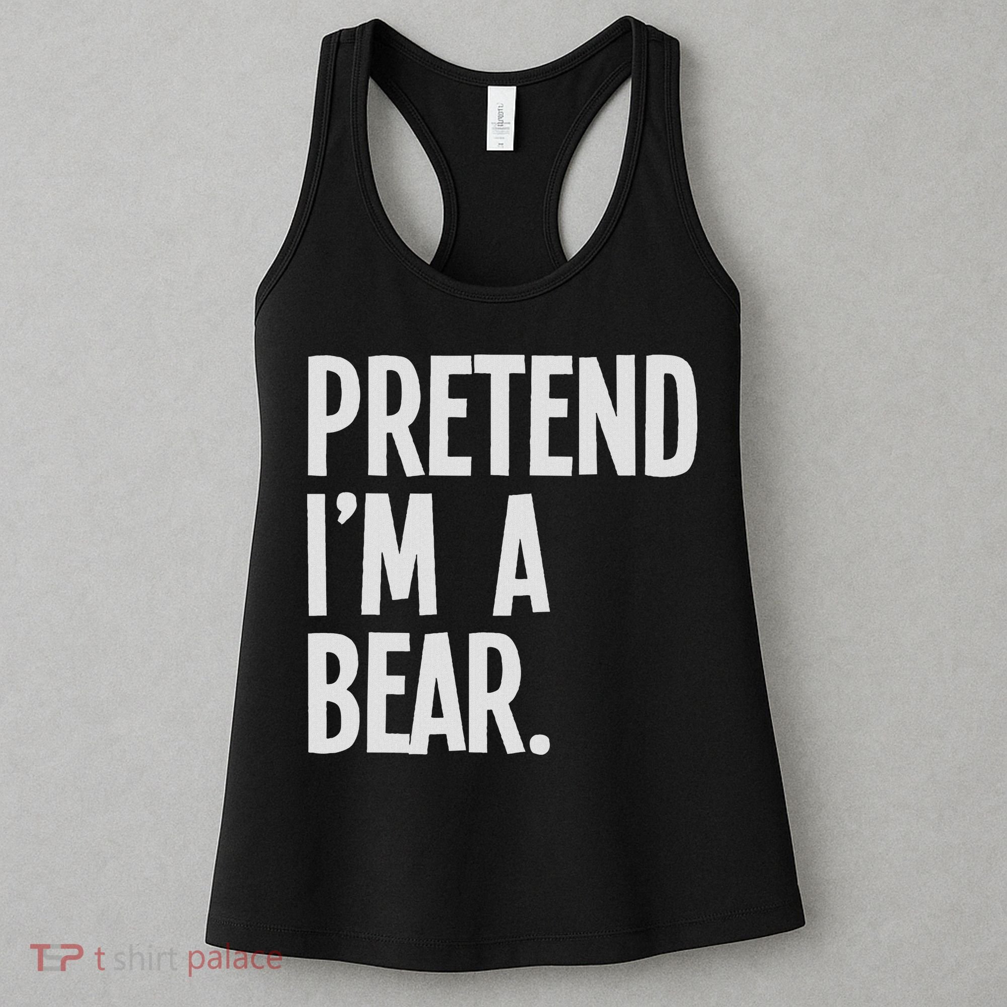 Pretend I'm A Bear Funny Halloween Party Costume Women's Tank Top