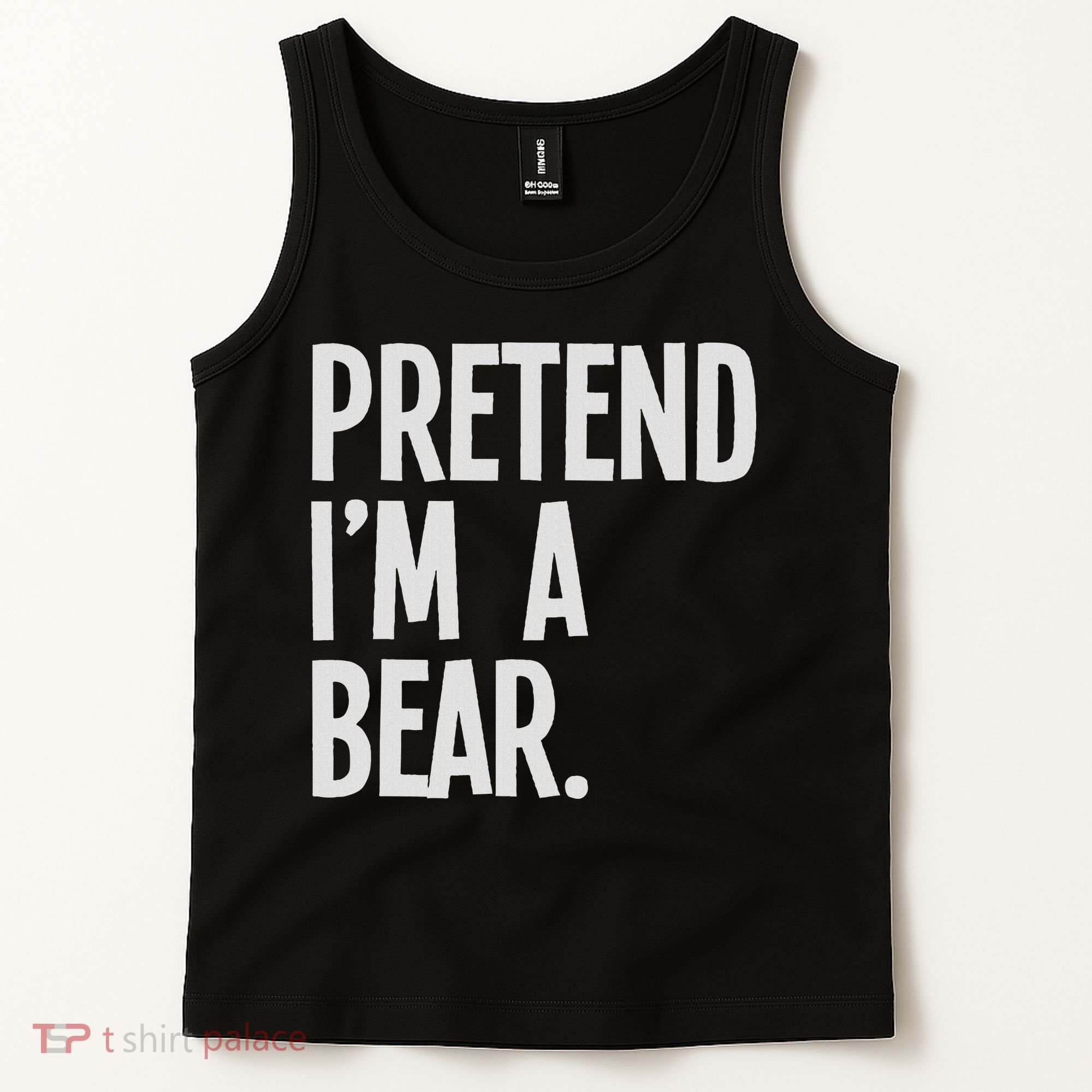 Pretend I'm A Bear Funny Halloween Party Costume Tank Top