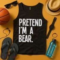 Pretend I'm A Bear Funny Halloween Party Costume Tank Top thumb 4