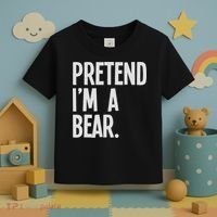 Pretend I'm A Bear Funny Halloween Party Costume Toddler T-Shirt thumb 3