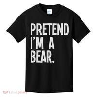 Pretend I'm A Bear Funny Halloween Party Costume Kids T-Shirt thumb 0