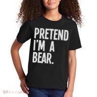 Pretend I'm A Bear Funny Halloween Party Costume Kids T-Shirt thumb 2