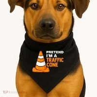 Pretend Im A Traffic Cone Costume USA-Made Doggie Bandana thumb 1