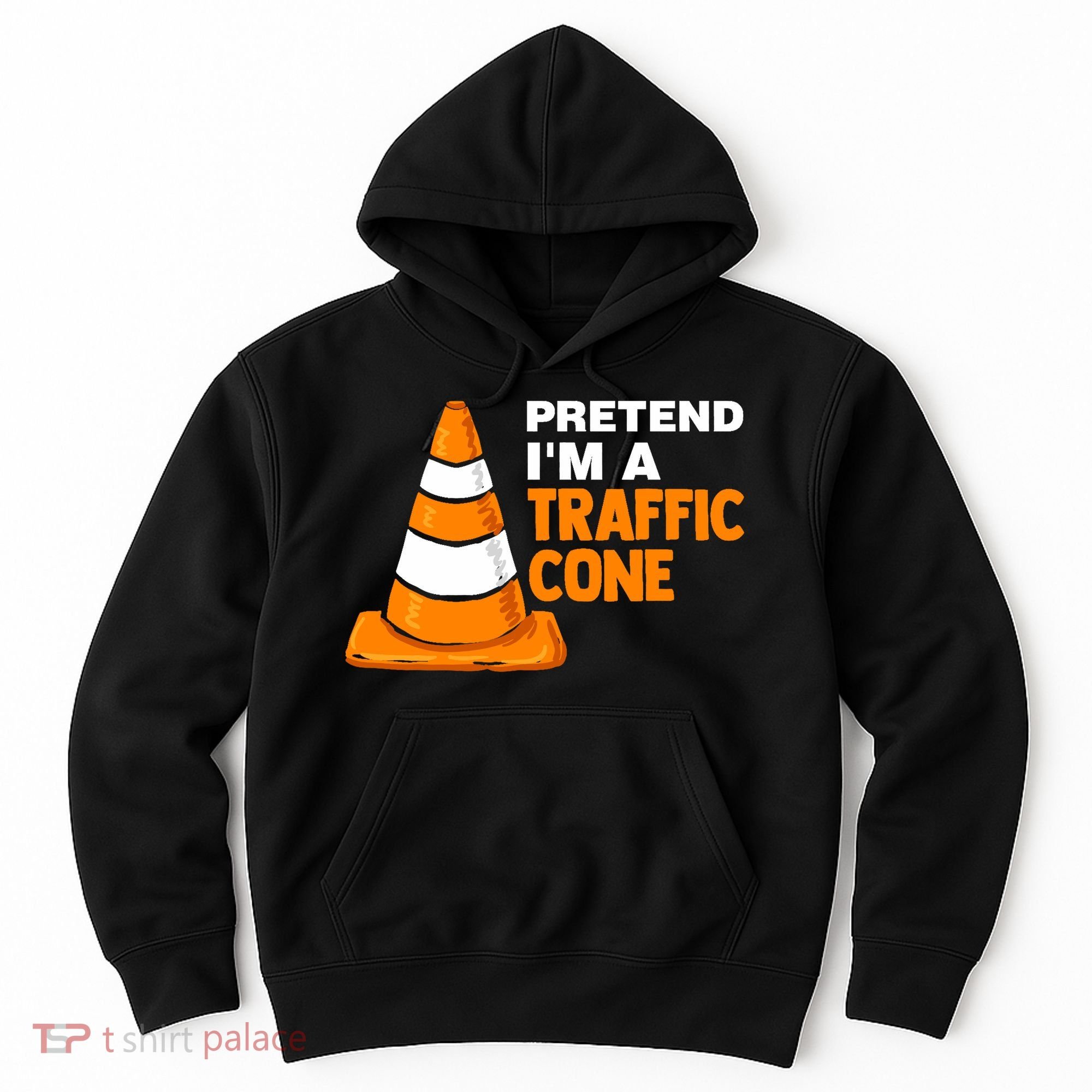 Pretend Im A Traffic Cone Costume Hoodie