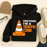 Pretend Im A Traffic Cone Costume Hoodie thumb 4