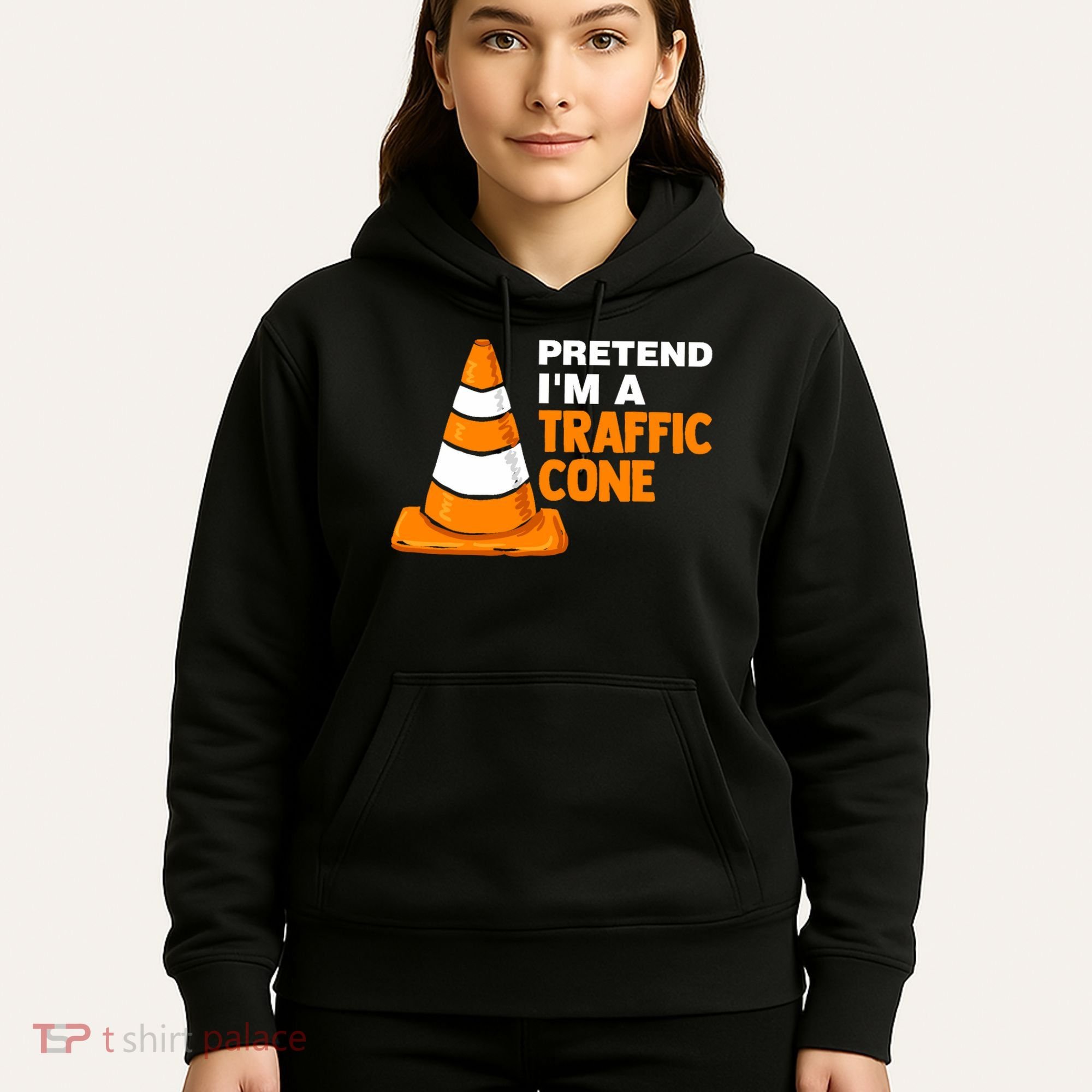 Pretend Im A Traffic Cone Costume Hoodie