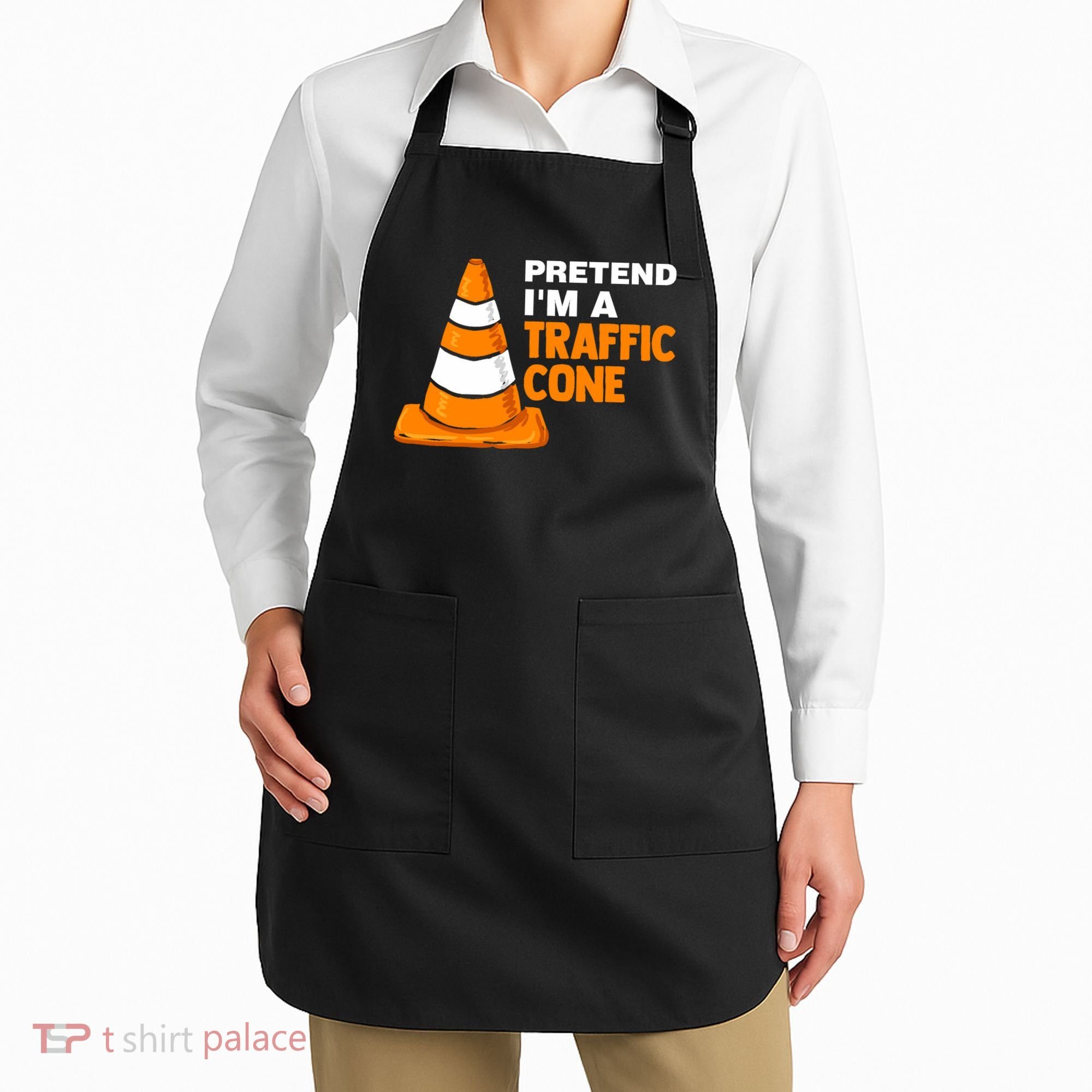 Pretend Im A Traffic Cone Costume Apron
