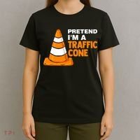 Pretend Im A Traffic Cone Costume T-Shirt thumb 4