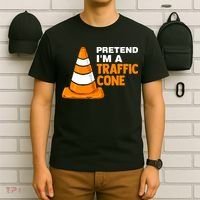 Pretend Im A Traffic Cone Costume T-Shirt thumb 6