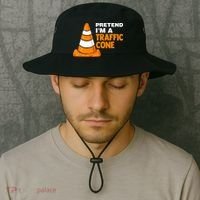 Pretend Im A Traffic Cone Costume Bucket Hat thumb 2
