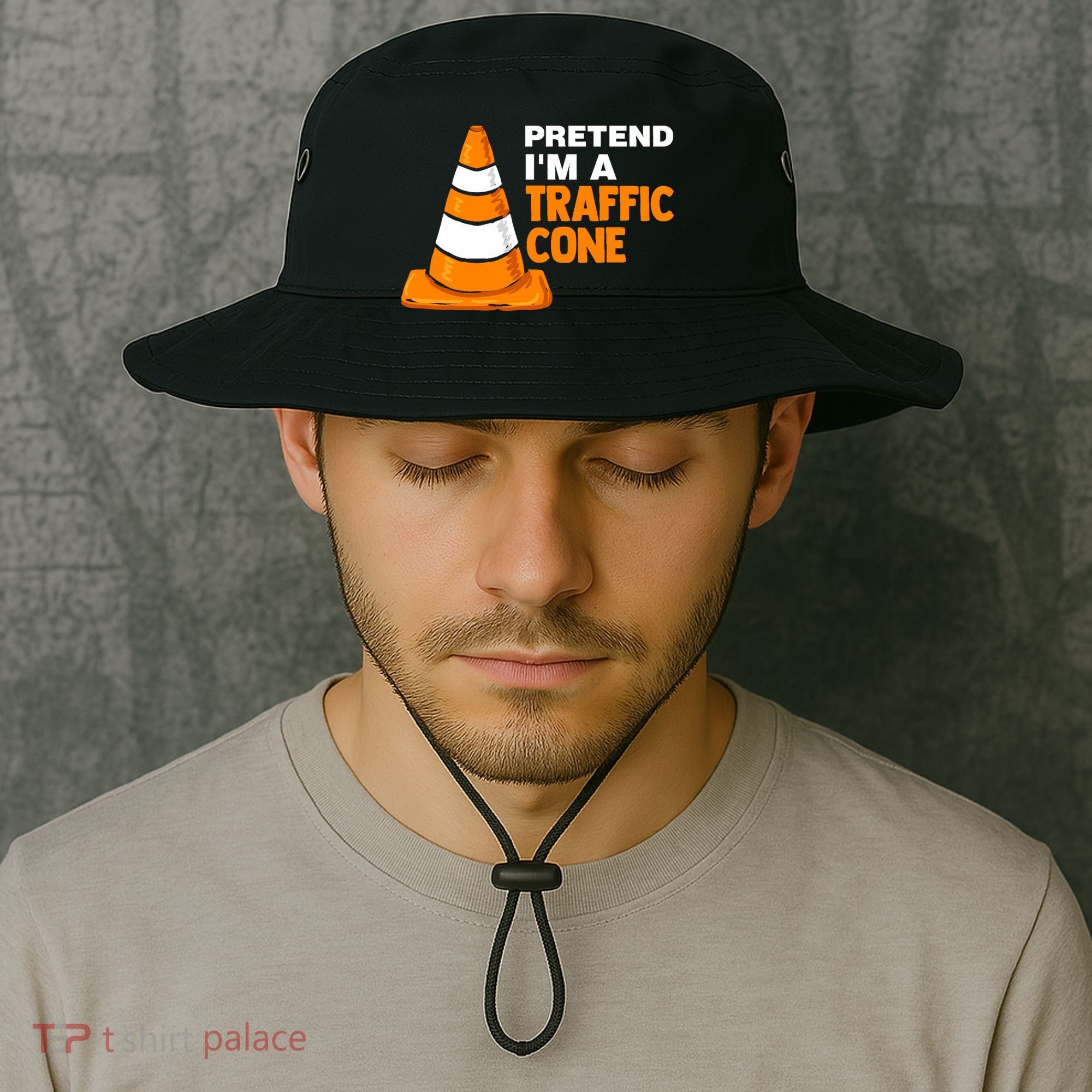 Pretend Im A Traffic Cone Costume Bucket Hat