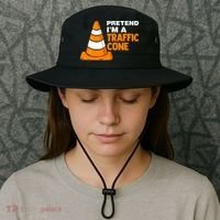 Pretend Im A Traffic Cone Costume Bucket Hat thumb 3
