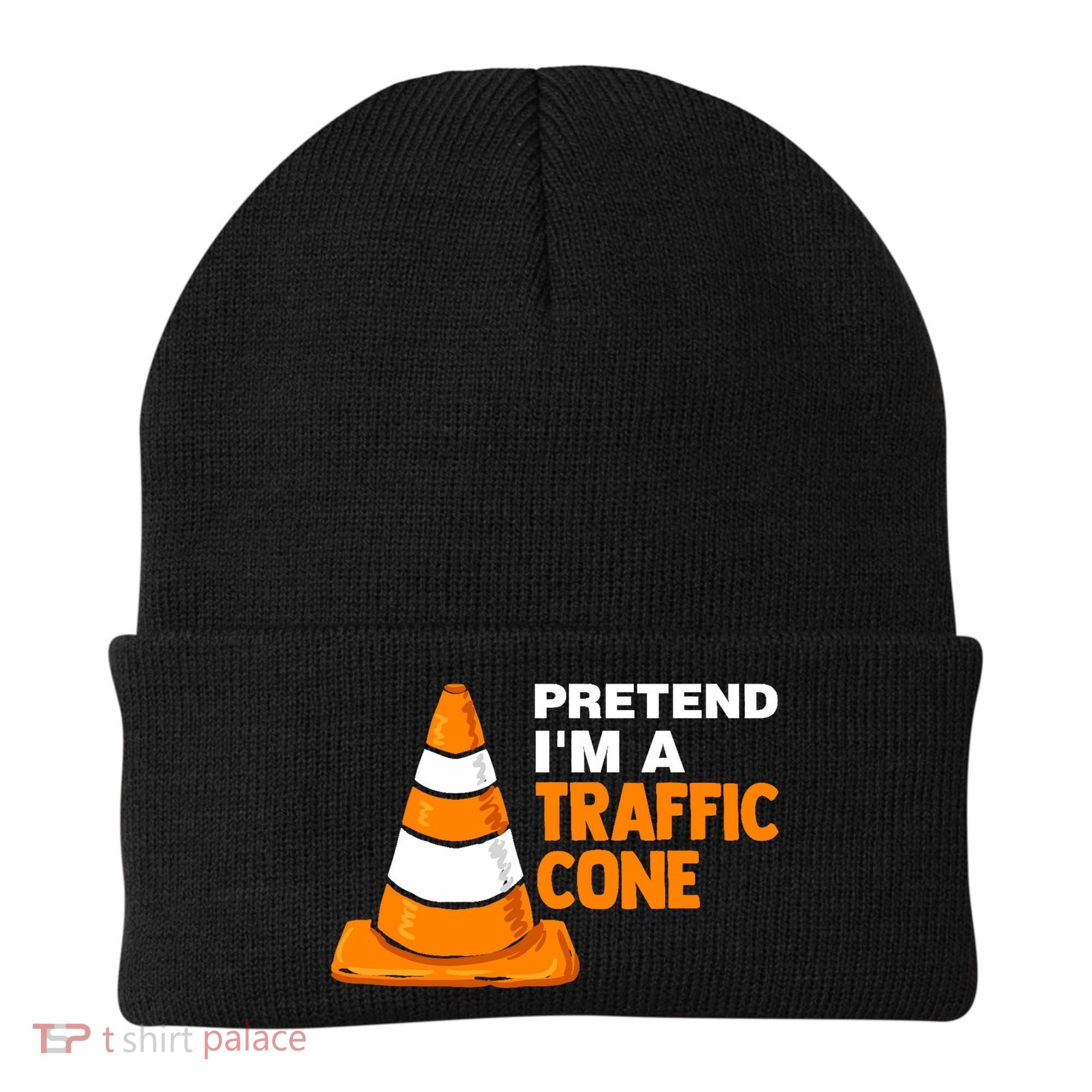 Pretend Im A Traffic Cone Costume Beanie