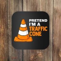 Pretend Im A Traffic Cone Costume Coaster thumb 0
