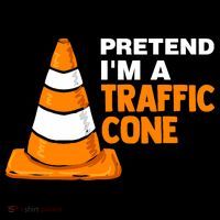 Pretend Im A Traffic Cone Costume Women's Hoodie thumb 2