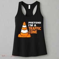 Pretend Im A Traffic Cone Costume Women's Tank Top thumb 3