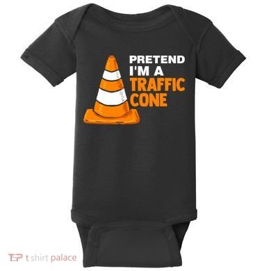 Pretend Im A Traffic Cone Costume Baby Bodysuit