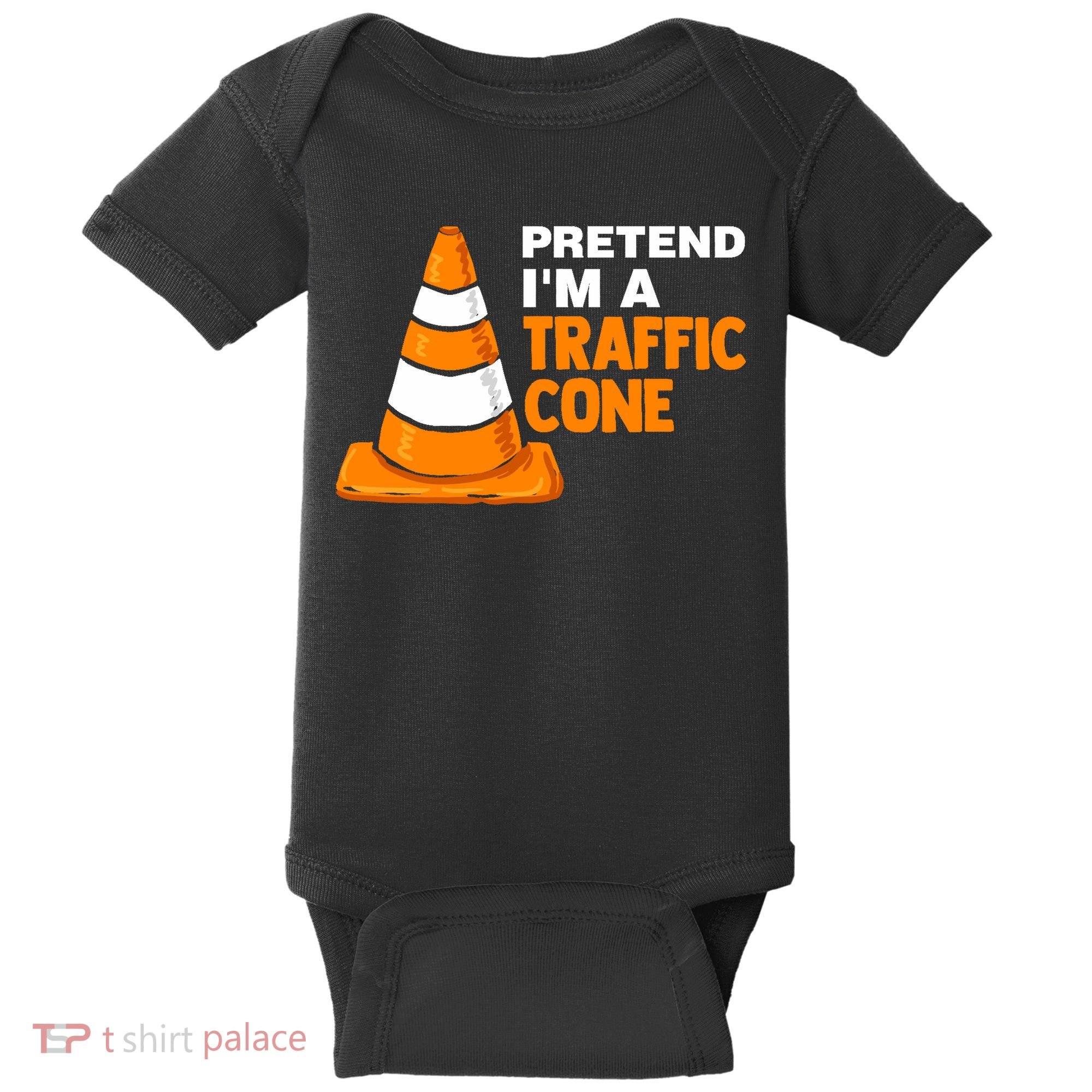Pretend Im A Traffic Cone Costume Baby Bodysuit