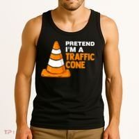 Pretend Im A Traffic Cone Costume Tank Top thumb 3
