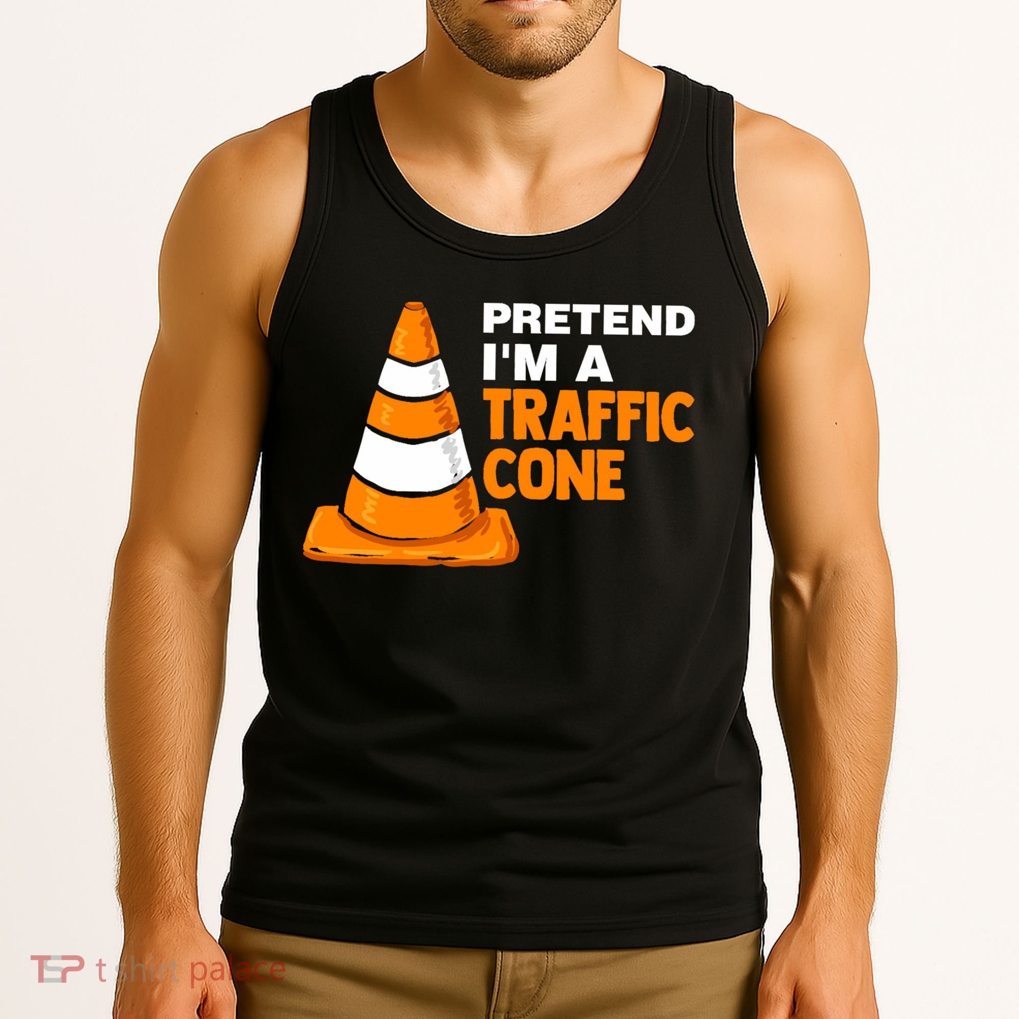 Pretend Im A Traffic Cone Costume Tank Top
